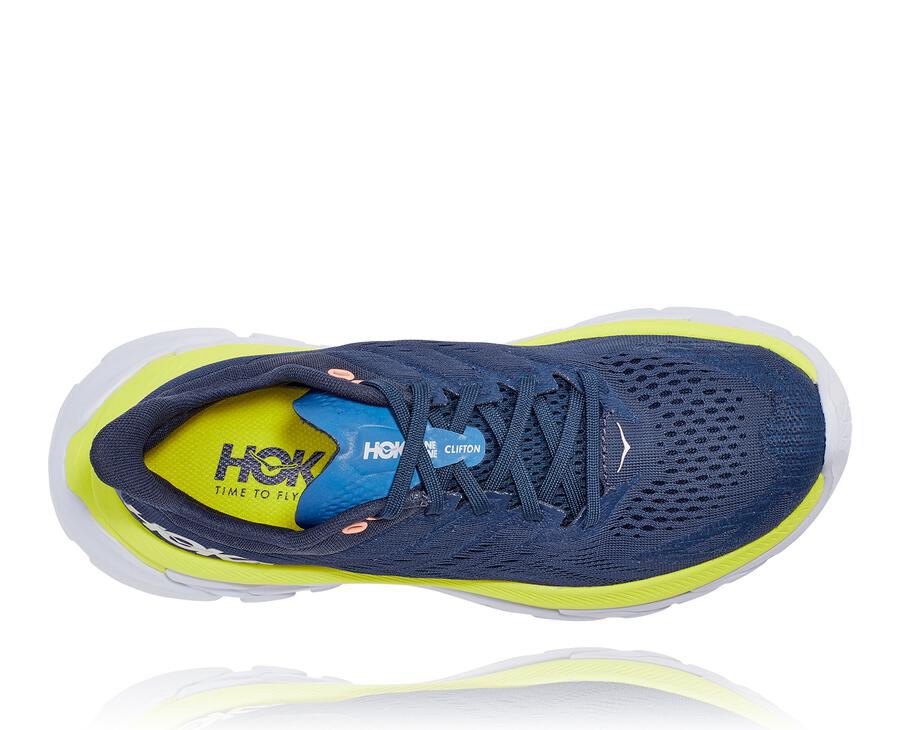 Hoka One One Clifton Edge Löparskor Dam - Marinblå - XRZEB-4627